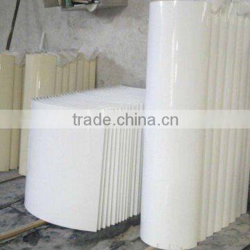 White minicrystal stone column