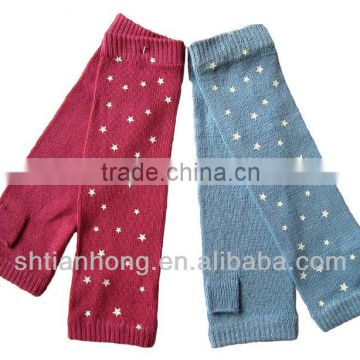 winter adult polyester knit gloves