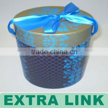 China Custom Luxury High-End With Lid Printing Colorful Round Shea Butter Box