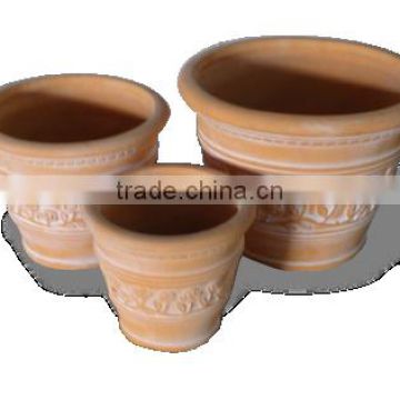 Mekong Delta Terracotta Flower Pots made from Clay in Tuscan Pots Series