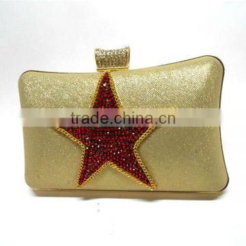 Five-pointed star clutch bag