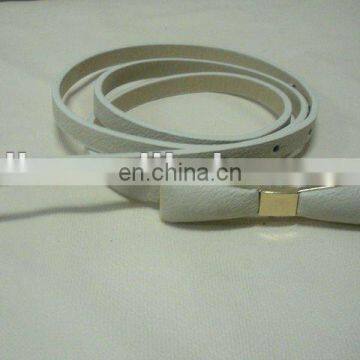 fashional white leather belt for women