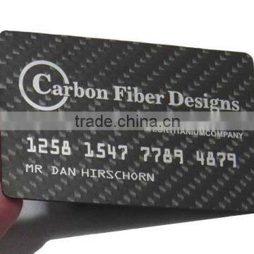 Gorgeous Desirable Carbon Fiber Detailed Credit Card