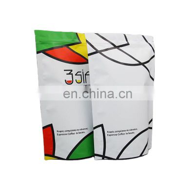Coffee Bags Wholesale Heat Seal Flat Zipper Coffee Packaging Bag coffee bags custom printed