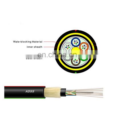 Hanxin 22 years All Dielectric Self-supporting Aerial Cable Outdoor   ADSS fiber optic cable