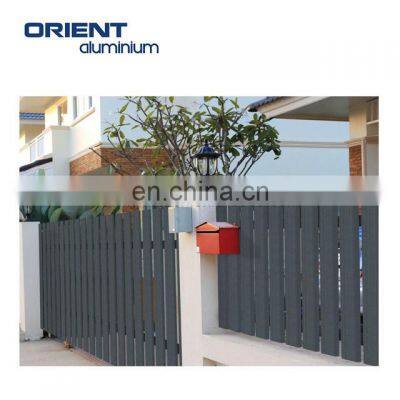 Easy Assembly Decorative Garden Fence  Louvre Screen Aluminium Slat Fence Vertical