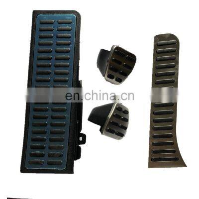 Non-drill foot clutch rubber pedal pad, gas and brake pedal covers for Golf 6