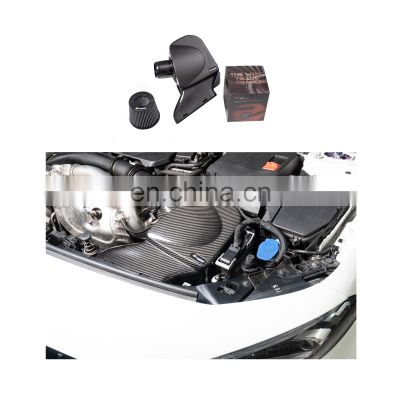 Perfect Fitment Aerodynamic Wholesale Price Dry Carbon Fiber Cold Air Intake Box Kit For Mercedes BENZ AMG A35