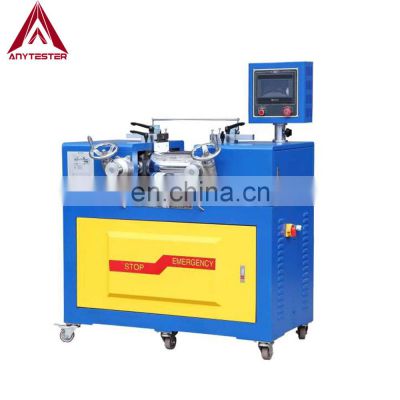 Electric Oil Heating Plastic Rubber Lab Two Roll Mill with Water Cooling