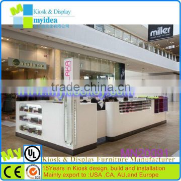 New style nail kiosk nail salon furniture with manicure and pedicure stations