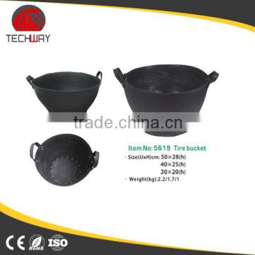 recycled rubber buckets tubs strong rubber trough with two handles