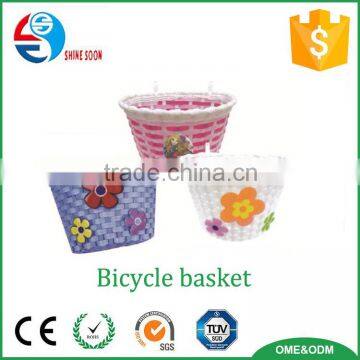 Kids bike basket/ kids gift/plastic bicycle basket