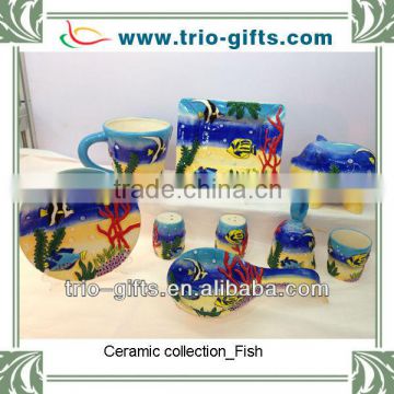 Fish design dolomite souvenir collections