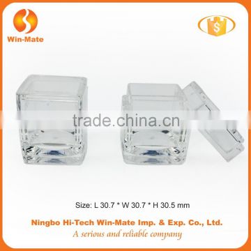 High quality oem zhejiang nanufaturer and supplier transparent single color mini eyeshadow case