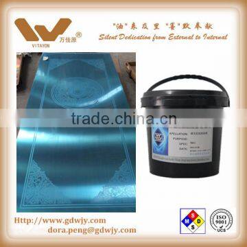 Anti etching ink for stainless steel, photoresists, photoresist etching ink for elevator board, elevator metal board
