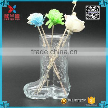 clear glass vase /special design glass vase for decoration 500ml