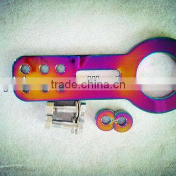 car Aluminum neochrome univeral tow hook