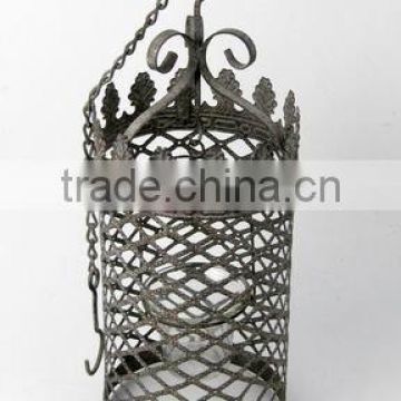 100235MC- hanging metal candle lantern