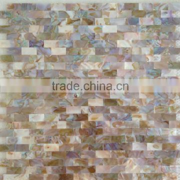 Multicolor dream color chinese fresh water river shell mosaic tile mother of pearl
