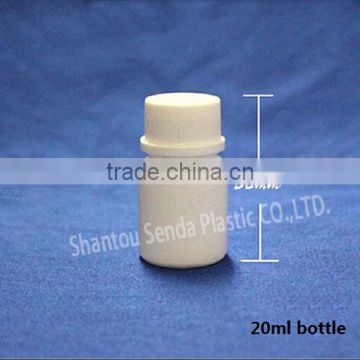 Hot sale 20ml screw cap bottle made in China small pill bottle