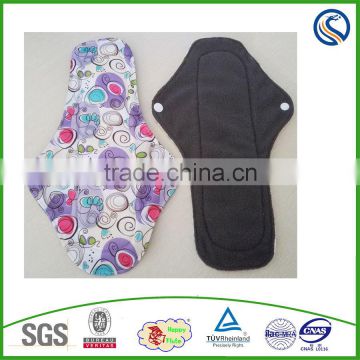 free sample for lady bamboo cloth menstrual pads reusable sanitary napkin
