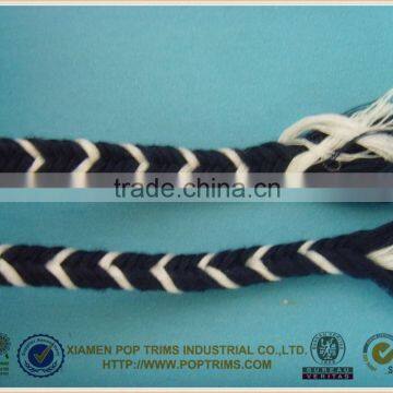 Two colors braid polyester cotton rope