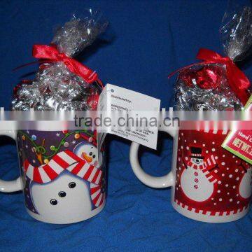 11oz stoneware mug with hard candy