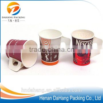 Logo printed disposable hot paper coffee cup