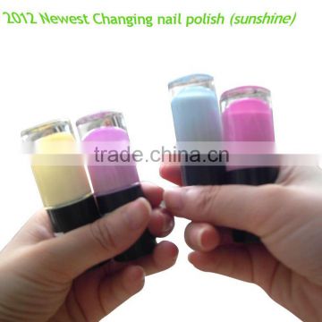 2012 Newest sunshine colorchanging nail varnish