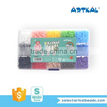 Artkal Beads 15 Colors Box Kit Educational Toys Midi Perler Beads CS15