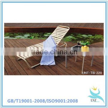 2015 folding reclining beach chair ---white PVC beach chair alibaba