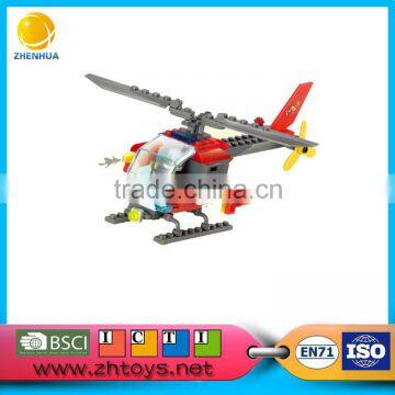 Hot indoor intelligence kids plastic building blocks aircraft 83PCS