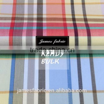 James ready bulk big colorful check regular soft 15/16 new developed cotton plain fabric