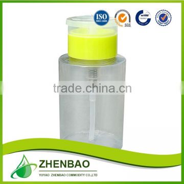 Plastic hand pressure high quality nail pump for pet bottle