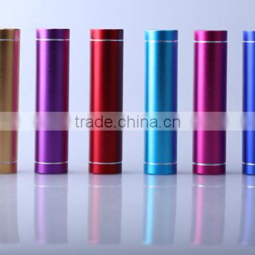 Best promotional gift power bank Cheapest 2600mAh Cylinder Shaped Power Bank Mini portable mobile power