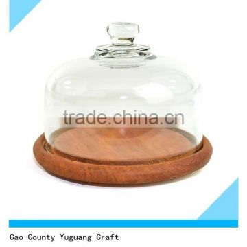 Wooden Cheese Tray Round wooden party serving tray
