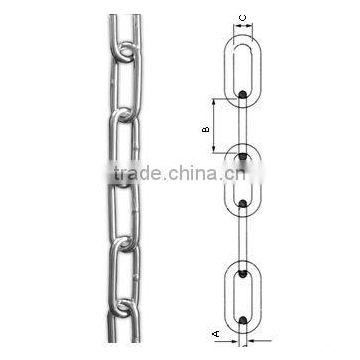 stainless straight tlink chain