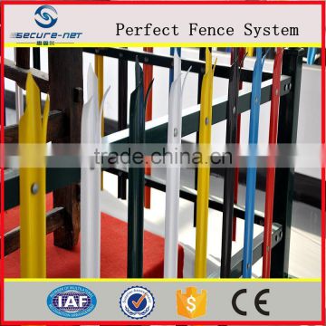 professional manufactory european style palisade fence with bright color