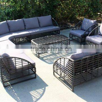 Round rattan sofa wintech wicker furniture