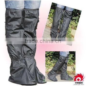wholesale Non-slip reusable pvc long waterproof rain shoe cover