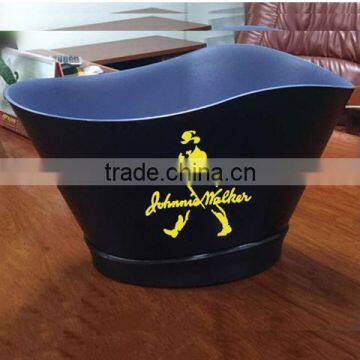 Factory custom made plastic big Plastic rum bucket for promotion