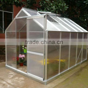 6x8ft strong frame aluminum green house for home&garden