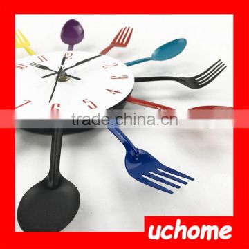 UCHOME Hot Sell Cheap Clock Stainless Steel Spoon And Fork For Gifts