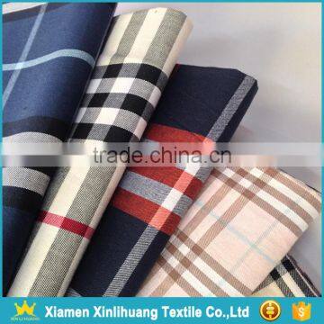 Competetive Price 40S 100% Cotton Yarn Dyed Scotland Shirting Fabric