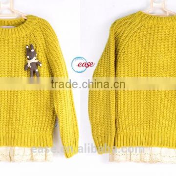 2016 OEM Custom-Made kids knit vest pattern child sleeveless sweater crochet