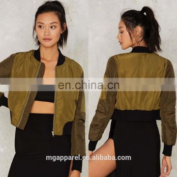 2017 Spring custom bomber jackets girls short jackets wholesale