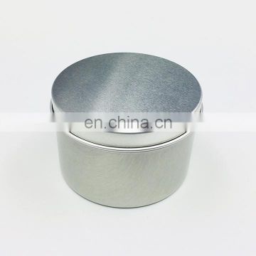 Custom printed round travel candle large aluminum tins
