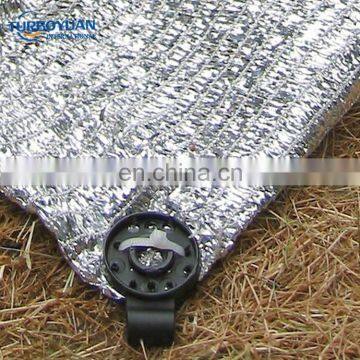 Silver color sun shade mesh cloth aluminum Sun Shade Netting with long life span