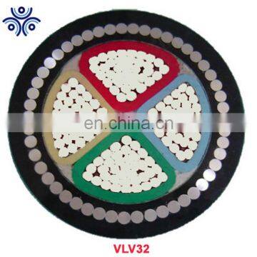 VLV32 aluminum conductor PVC insulated PVC sheathed steel wire armored cable