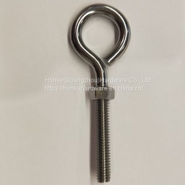 Stainless Steel Metal Welded Hook Eye Bolts With Nuts Eye Bolt